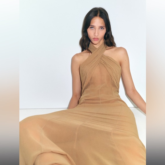 Mango Dresses & Skirts - Mango Supriya Lele Long Semi Transparent Dress